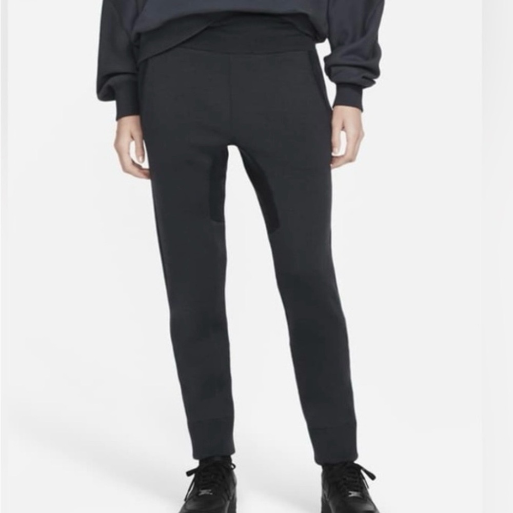 NEW $250 luxury Nike ESC cashmere wool black jogger pants women size small